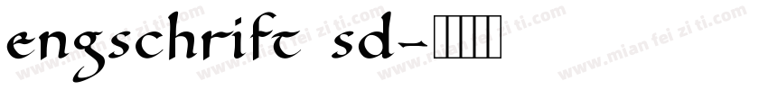engschrift sd字体转换